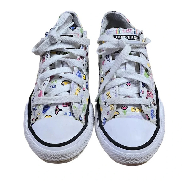 Converse Chuck Taylor All Star Kid’s SZ  12 Video Game Print Canvas Sneakers - Picture 2 of 7
